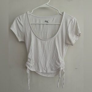 PACSUN CROPPED WHITE TEE